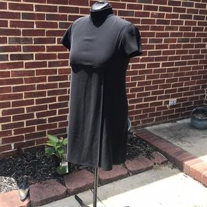 Short sleeve mid length dress